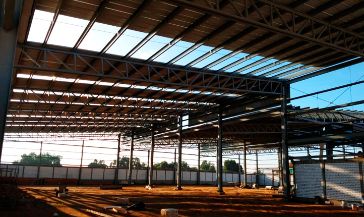 estructura para cubierta metálica