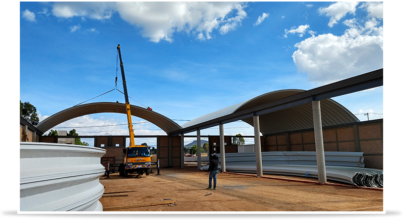 montaje de arcotecho