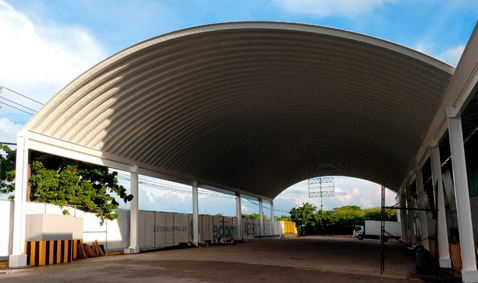 arcotecho sin estructura