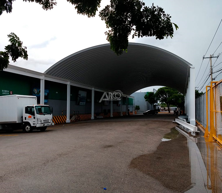 Cubierta de arcotecho