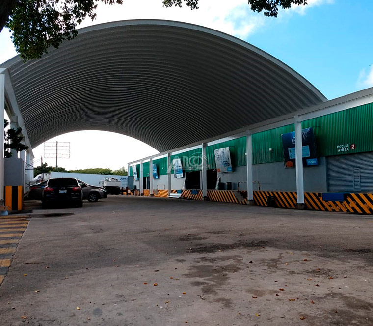 estructura metálica para arcotecho