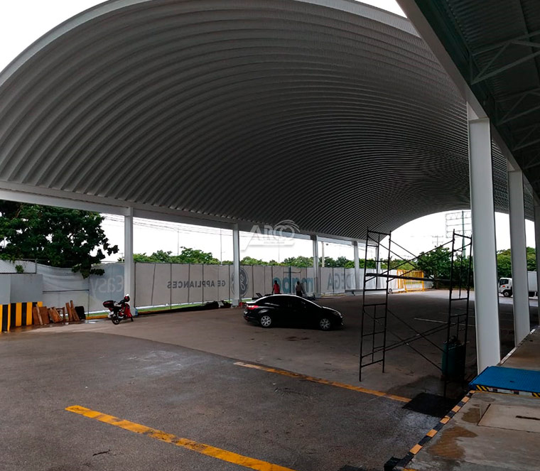 estructura de viga ipr para Techumbre